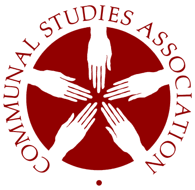 Logo of the Communal Studies Association with hands forming a circle.